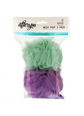 AfterSpa, Mesh Pouf,  2 Pack