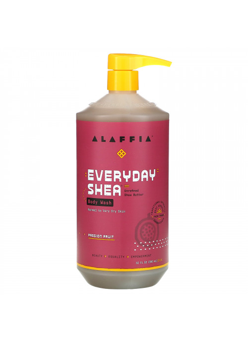Alaffia, Everyday Shea, Body Wash, Passion Fruit, 32 fl oz (950 ml)