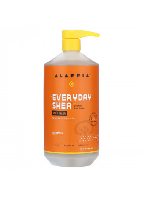 Alaffia, Everyday Shea, Body Wash, Unscented, 32 fl oz (950 ml)