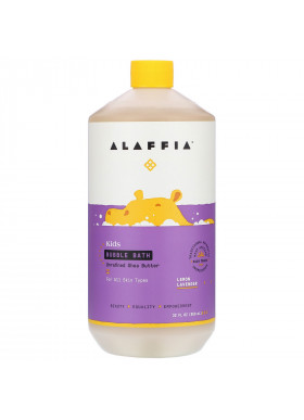 Alaffia, Kids Bubble Bath, Lemon Lavender, 32 fl oz (950 ml)