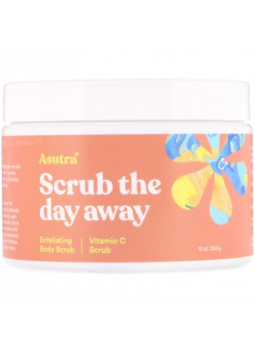 Asutra, Scrub The Day Away, Exfoliating Body Scrub, Vitamin C Scrub, 12 oz (350 g)