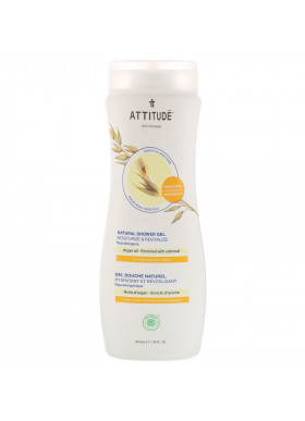 ATTITUDE, Natural Shower Gel, Moisturize & Revitalize, Argan Oil, 16 fl oz (473 ml)