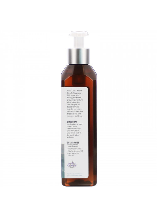 Aura Cacia, Gentle Cleansing Oil, Unscented, 8 fl oz (237 ml)