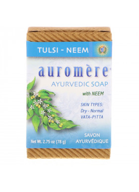 Auromere, Ayurvedic Soap, with Neem, Tulsi-Neem, 2.75 oz (78 g)
