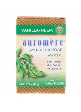 Auromere, Ayurvedic Soap, with Neem, Vanilla-Neem, 2.75 oz (78 g)