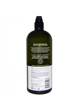 Avalon Organics, Bath & Shower Gel, Nourishing Lavender, 32 fl oz (946 ml)