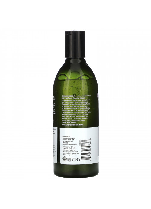 Avalon Organics, Bath & Shower Gel, Revitalizing Peppermint, 12 fl oz (355 ml)