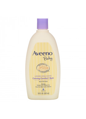 Aveeno, Baby, Calming Comfort Bath, Lavender & Vanilla, 18 fl oz (532 ml)