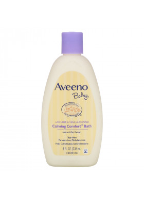 Aveeno, Baby, Calming Comfort Bath, Lavender & Vanilla, 8 fl oz (236 ml)