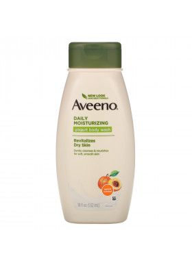 Aveeno, Daily Moisturizing Yogurt Body Wash, Apricot and Honey, 18 fl oz (532 ml)