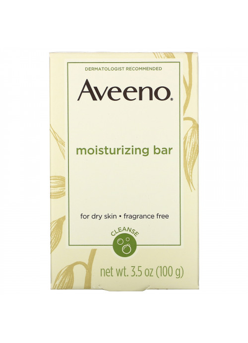 Aveeno, Moisturizing Bar With Nourishing Oat, Fragrance Free, 3.5 oz (100 g)