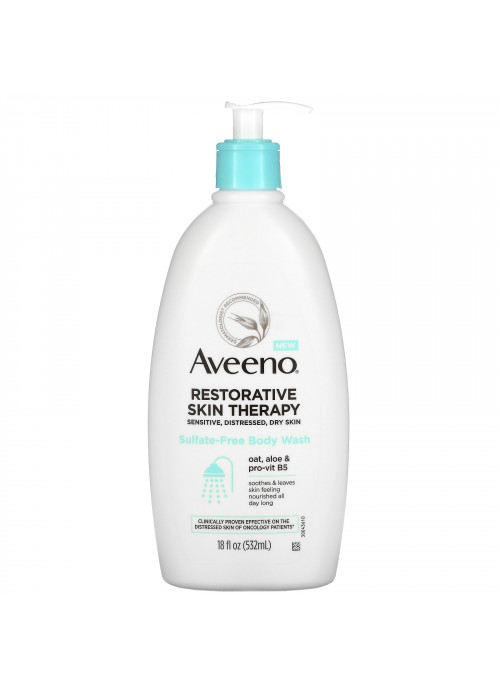 Aveeno, Restorative Skin Therapy, Sulfate-Free Body Wash,  18 fl oz (532 ml)