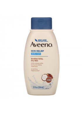 Aveeno, Skin Relief, Gentle Scent Body Wash, Nourishing Coconut, 12 fl oz (354 ml)