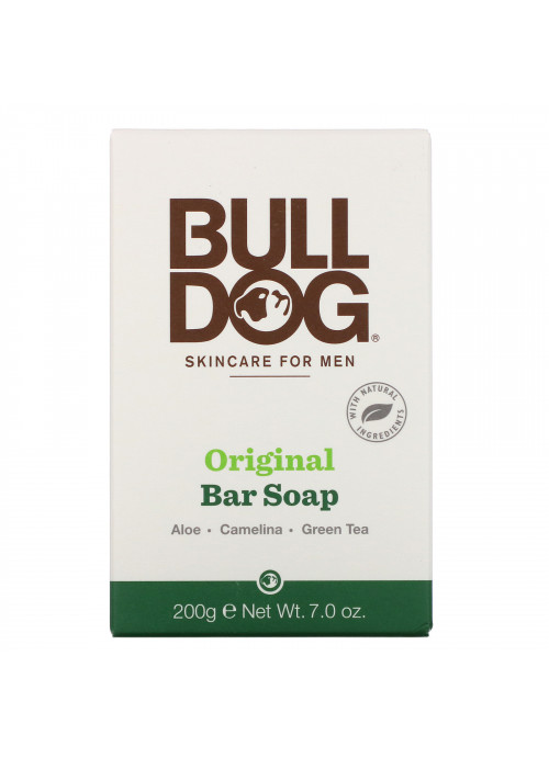 Bulldog Skincare For Men, Bar Soap, Original, 7.0 oz (200 g)