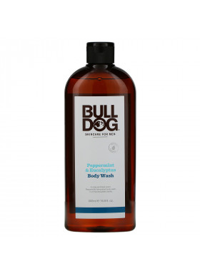 Bulldog Skincare For Men, Body Wash, Peppermint & Eucalyptus, 16.9 fl oz (500 ml)
