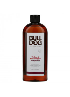 Bulldog Skincare For Men, Body Wash, Vetiver & Black Pepper, 16.9 fl oz (500 ml)