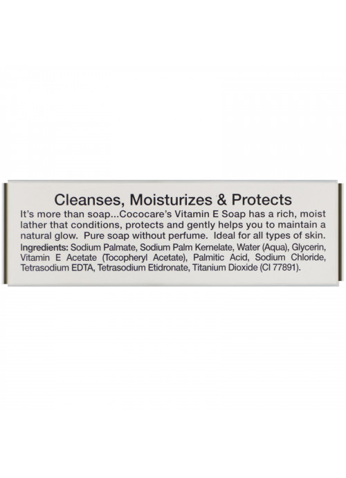 Cococare, Vitamin E Soap, Fragrance Free Antioxidant, 4 oz (113 g)