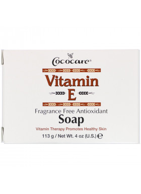 Cococare, Vitamin E Soap, Fragrance Free Antioxidant, 4 oz (113 g)