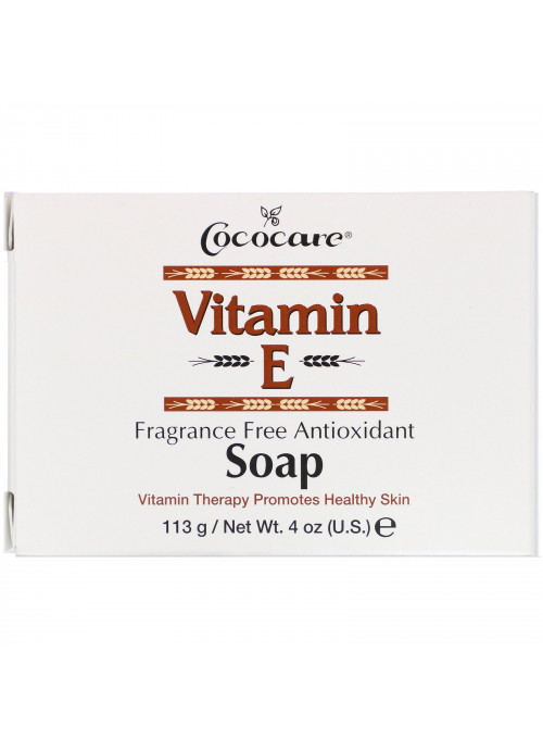 Cococare, Vitamin E Soap, Fragrance Free Antioxidant, 4 oz (113 g)
