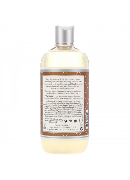 Deep Steep, Body Wash, Brown Sugar - Vanilla, 17 fl oz (503 ml)