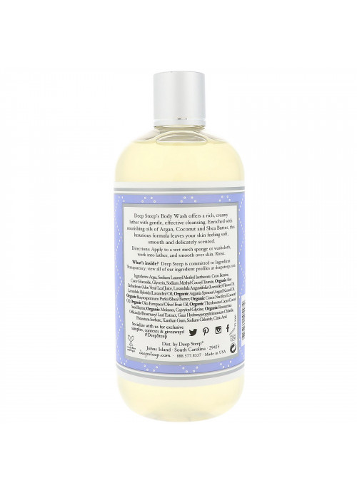 Deep Steep, Body Wash, Fresh Lavender, 17 fl oz (503 ml)