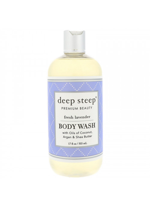 Deep Steep, Body Wash, Fresh Lavender, 17 fl oz (503 ml)