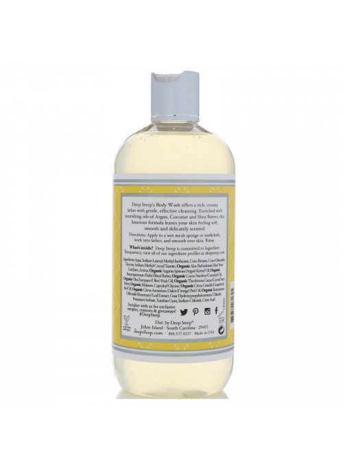 Deep Steep, Body Wash, Grapefruit - Bergamot, 17 fl oz (503 ml)