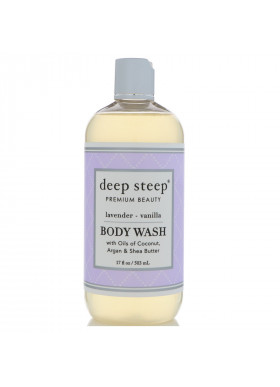 Deep Steep, Body Wash, Lavender - Vanilla, 17 fl oz (503 ml)