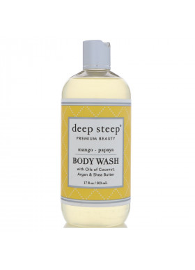 Deep Steep, Body Wash, Mango Papaya, 17 fl oz (503 ml)