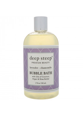 Deep Steep, Bubble Bath, Lavender - Chamomile, 17 fl oz (503 ml)