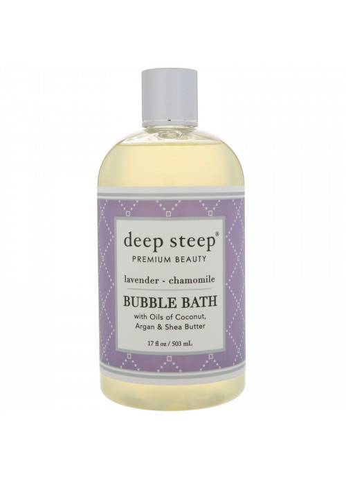 Deep Steep, Bubble Bath, Lavender - Chamomile, 17 fl oz (503 ml)