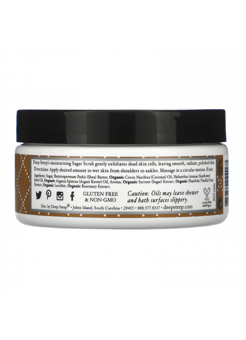 Deep Steep, Sugar Scrub, Brown Sugar - Vanilla, 8 oz (226 g)