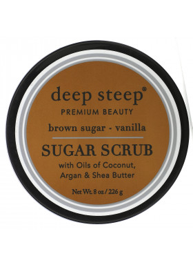 Deep Steep, Sugar Scrub, Brown Sugar - Vanilla, 8 oz (226 g)