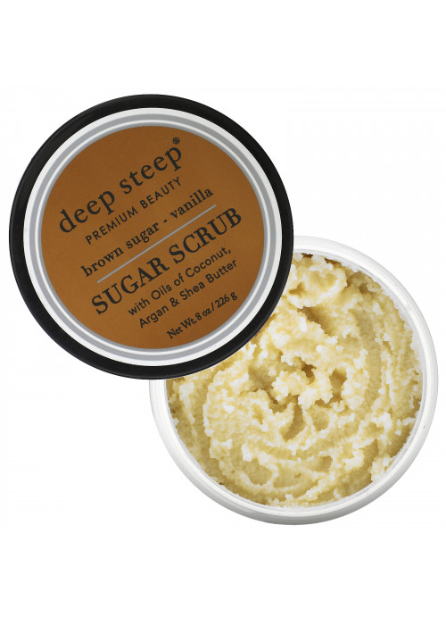 Deep Steep, Sugar Scrub, Brown Sugar - Vanilla, 8 oz (226 g)