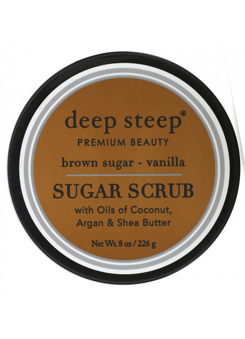 Deep Steep, Sugar Scrub, Brown Sugar - Vanilla, 8 oz (226 g)