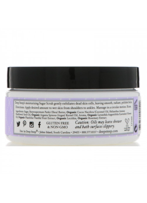 Deep Steep, Sugar Scrub, Lavender - Vanilla, 8 oz (226 g)