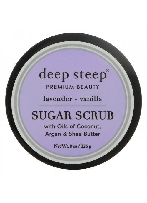 Deep Steep, Sugar Scrub, Lavender - Vanilla, 8 oz (226 g)