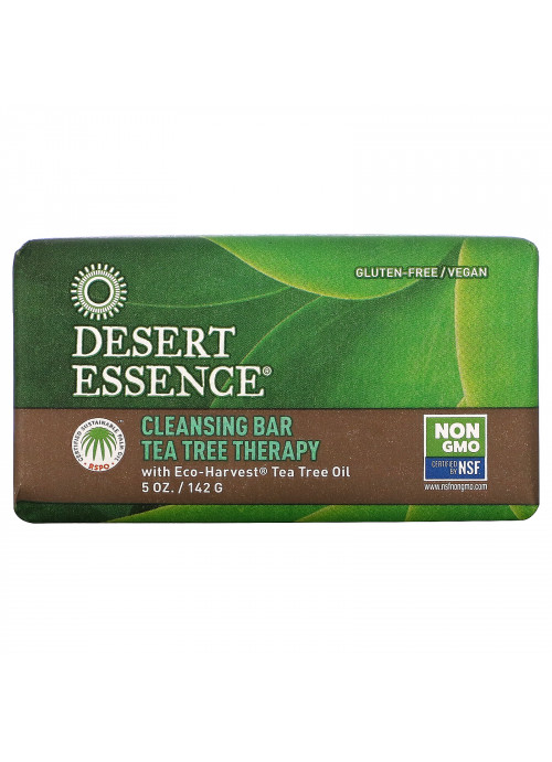 Desert Essence, Cleansing Bar Tea Tree Therapy, 5 oz (142 g)