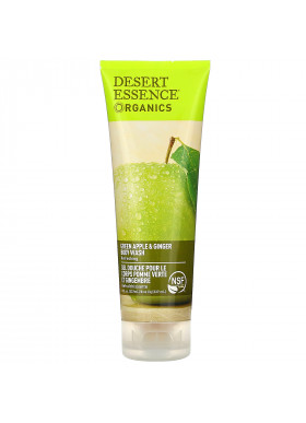 Desert Essence, Organics, Body Wash, Green Apple & Ginger, 8 fl oz (237 ml)