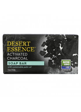 Desert Essence, Soap Bar, Activated Charcoal, 5 oz (142 g)
