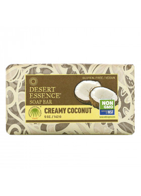 Desert Essence, Soap Bar, Creamy Coconut, 5 oz (142 g)