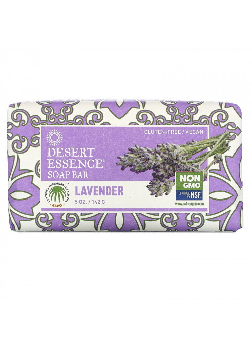 Desert Essence, Soap Bar, Lavender, 5 oz (142 g)