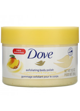 Dove, Exfoliating Body Polish, Crushed Almond and Mango Butter, 10.5 oz (298 g)