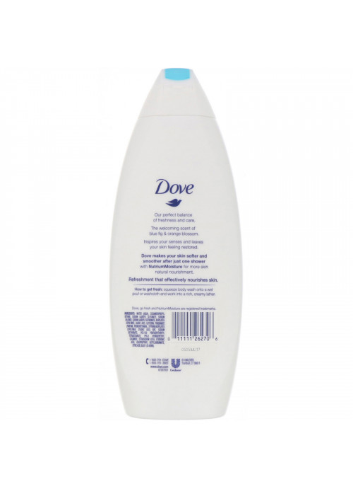 Dove, Go Fresh, Body Wash, Blue Fig & Orange Blossom, 22 fl oz (650 ml)