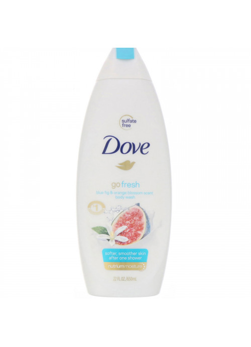 Dove, Go Fresh, Body Wash, Blue Fig & Orange Blossom, 22 fl oz (650 ml)