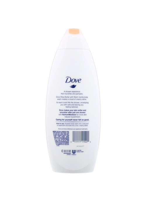 Dove, Purely Pampering, Body Wash, Shea Butter with Warm Vanilla, 22 fl oz (650 ml)