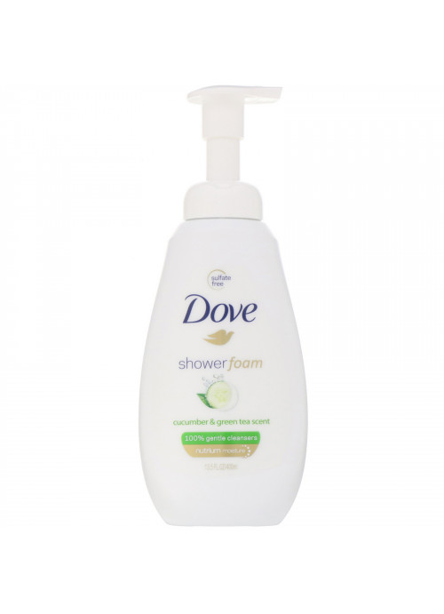 Dove, Shower Foam, Cucumber & Green Tea, 13.5 fl oz (400 ml)
