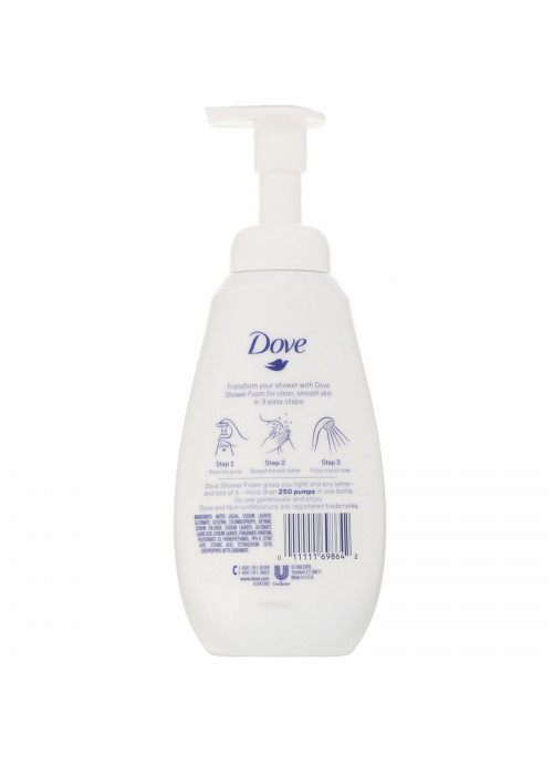 Dove, Shower Foam, Sensitive Skin, 13.5 fl oz (400 ml)
