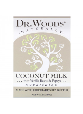 Dr. Woods, Bar Soap, Coconut Milk, 5.25 oz (149 g)