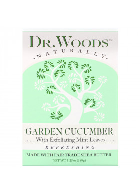 Dr. Woods, Bar Soap, Garden Cucumber, 5.25 oz (149 g)